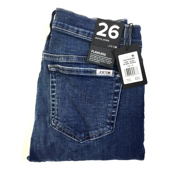 NWT Joe’s Jeans 26 Flawless Skinny Ankle Philomena Blue Denim Mid Rise Stretch - Picture 3 of 3